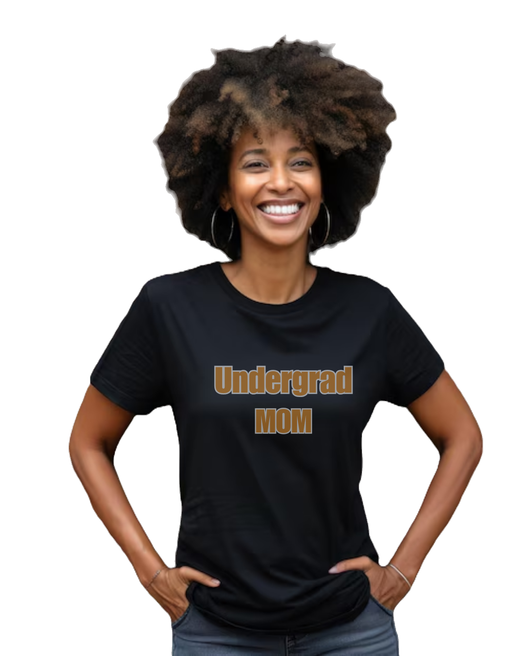 Undergrad Mom/Proud Mom of an Undergrad T-shirt